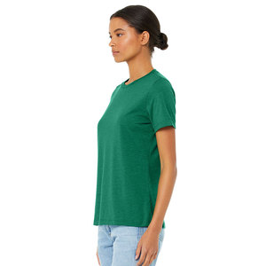 Camiseta Bella Canvas Triblend para Mujer, Cuello Redondo, Estampado Gráfico, Mezcla de Algodón, Color Gris - Product Image 5