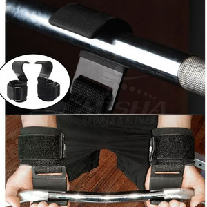 Ganchos de Levantamiento de Pesas Ajustables, Duraderos y Antideslizantes de Misha Sports Fitness con Logotipo Personalizado para Entrenamiento de Gimnasio y Potencia - Product Image 2