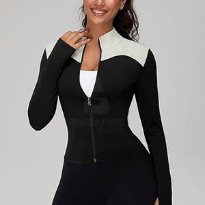Chaqueta de Golf para Mujer, Cuello Alto, Diseño Moderno de Punto, para Entrenamiento de Golf, Práctica, Actividades al Aire Libre y Uso Diario - Product Image 6