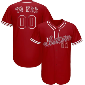 Sudaderas de Béisbol Personalizadas al por Mayor con Estampado por Sublimación para Hombre, Talla Grande, Uniformes de Béisbol y Sóftbol Personalizados de Verano - Product Image 5