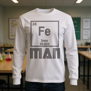 Maglietta a Maniche Lunghe da Uomo con Tavola Periodica - Prodotto Promozionale - Product Image 3