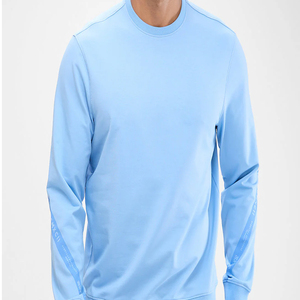Sweat-shirt décontracté pour homme, manches longues, coupe classique confortable, col rond, couleur unie, streetwear moderne, mode quotidienne - Product Image 2