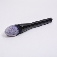 Pinceau à poudre de blush professionnel Dongshen de haute qualité avec manche en bois et poils synthétiques, forme flamme, pour maquillage quotidien et usage privé
