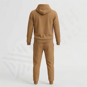 Ensemble sweat-shirt et pantalon de survêtement unisexe délavé à l'acide, deux pièces pour homme, survêtement oversize vintage déchiré avec fermeture éclair, vêtements de sport pour la gym - Product Image 2