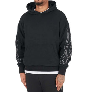 Conjunto Deportivo de Invierno para Hombre de la Mejor Calidad, Diseño Vintage con Lavado Ácido 2 en 1, Sudadera con Capucha y Pantalones Rectos Acampanados de Felpa - Product Image 3