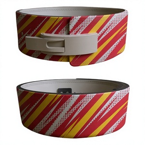 100% Genuine Cowhide Cabretta Leather 10MM Thick Heavy Duty Non-Slip <b>Weight</b> Lifting Lever Buckle Belt Custom <b>Training</b> - Product Image 1