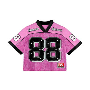 Personnalisé sur taille Polyester personnalisé nom de l'équipe et numéro unisexe maillot de Football américain maille France maillots de Football pour homme - Product Image 5