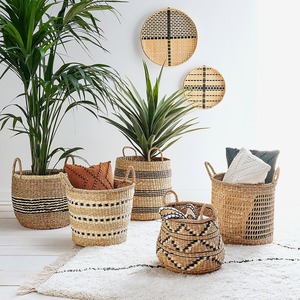 ตะกร้าสานลายฉลุจากหญ้า - Product Image 3