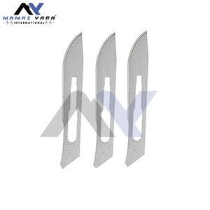 Hojas de mango de bisturí estéril 100 Surgi #21 con 2 mango libre #4-Hojas quirúrgicas de acero inoxidable para corte de precisión - Product Image 5