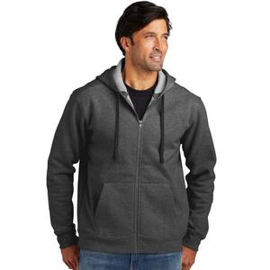 Sweat à Capuche Unisexe Organic French Terry Full-Zip Noir - Product Image 3