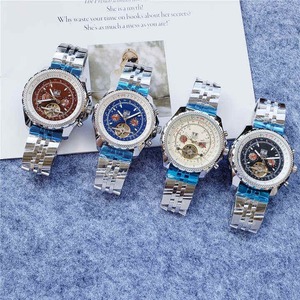 Nouvelle arrivée, montre automatique de luxe pour homme, cadran bleu, verre saphir, boîtier en acier inoxydable, aiguilles lumineuses, montre mécanique tendance - Product Image 5