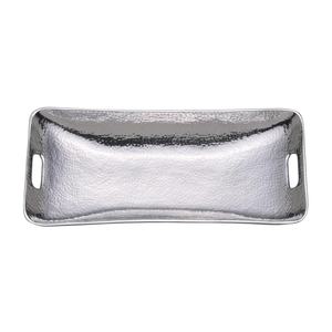 Bandeja de Metal de lujo con Acabado niquelado, bandeja redonda grande, bandeja decorativa de aluminio y Metal para servir, decoración de Hotel y hogar - Product Image 5