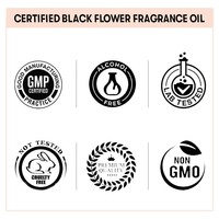 Fabrication professionnelle d'huile parfumée à la fleur noire pour le corps Vente en gros OEM Fourniture à bas prix de gros par VedaOils