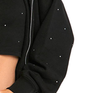 ชุดวอร์มประดับเพชร สีดำ คุณภาพสูงสุด ผลิตในปากีสถาน เป็นมิตรกับสิ่งแวดล้อม ไซส์ใหญ่ แฟชั่นสำหรับผู้ใหญ่ - Product Image 2