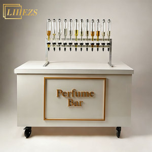 Bar à parfums portable de luxe, station de distribution de parfums portable à 12 têtes, fabricant de kiosque à parfums roulant personnalisé - Product Image 1