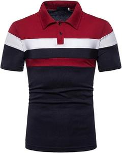 เสื้อโปโลระบายอากาศสำหรับผู้ชายผ้าโพลีเอสเตอร์ผ้าคอตตอนพิมพ์ลายแบบแห้งเร็วโลโก้ตามสั่ง - Product Image 5