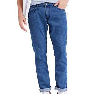 Jeans Premium en Denim Foncé pour Hommes – Pantalon Polyvalent en Coton pour le Bureau et les Tenues Décontractées - Product Image 1
