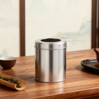 Boîte d'emballage pour thé de qualité alimentaire avec couvercle à fenêtre transparente, étiquette privée et design personnalisé