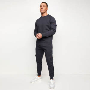 Nuevo invierno para hombre Slim Fit 100% algodón transpirable Streetwear Jogging chándal con logotipo personalizado en la espalda - Product Image 2