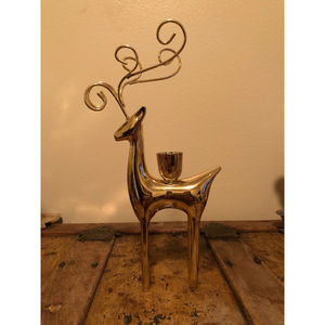 Hecho de portavelas de metal Portavelas de Reno dorado para proveedores de restaurantes de hoteles en casa a un precio asequible - Product Image 1