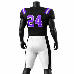 Conjunto de Uniforme de Fútbol Americano Personalizado al por Mayor, Pantalones de Jersey Transpirables de Malla, Ropa Deportiva para Equipos, OEM a Granel - Product Image 2