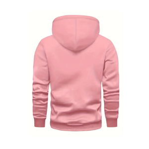 Sweat à capuche de couleur unie pour hommes-Coupe ample confortable avec poche kangourou-Pull élégant d'automne et d'hiver pour des vêtements décontractés confortables - Product Image 2
