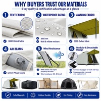 YOUYA Tente gonflable, tente de camping, tente en gros, tente à montage rapide, tente imperméable, tente en tissu Oxford, abri extérieur