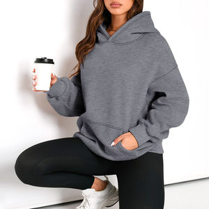 2025 personnalisé polaire pull à capuche femmes surdimensionné Anti-pillingbreathablehodies pour femme sweats à capuche surdimensionnés - Product Image 4