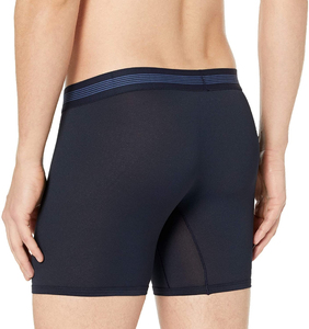 Boxer taille haute pour hommes personnalisé en usine sous-vêtement tricoté en coton confortable avec slip classique respirant et logo personnalisé - Product Image 2