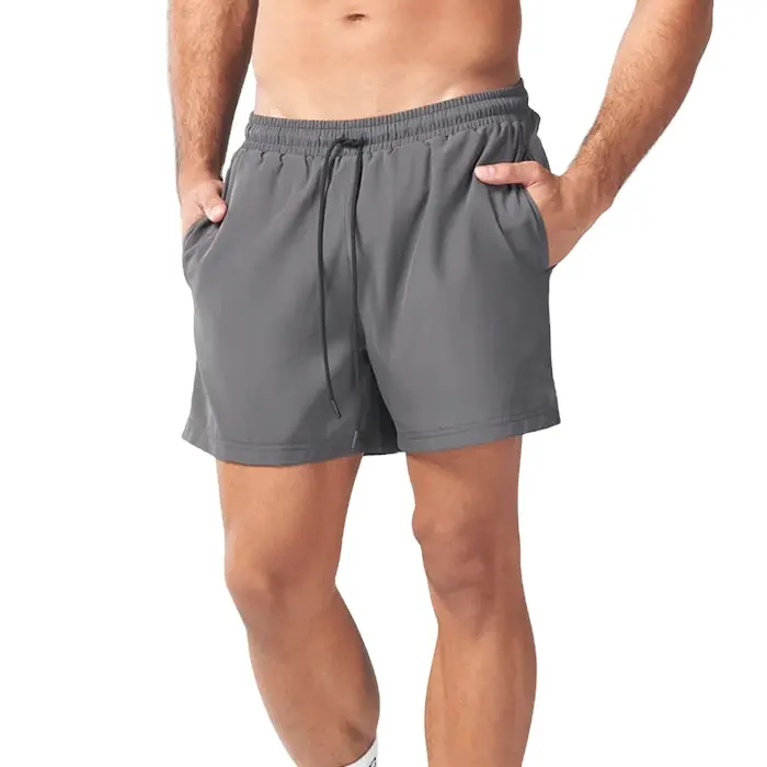 New Fashion Custom Logo 100% Polyester Shorts For Wholesale White Running Shorts For Men