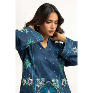 Ensemble coordonné en tissu satiné Denier Jacquard brodé IPST-55090-A - Product Image 5