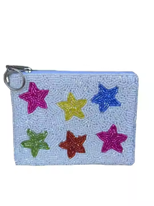 MD HANDICRAFTS Meilleure qualité broderie perlée fraise porte-monnaie rose sac perlé fraise portefeuille fermeture éclair pochette sac - Product Image 5