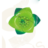 Bunga kulit buatan tangan kulit kepala bunga dekorasi pernikahan DIY kerajinan buku tempel bunga palsu