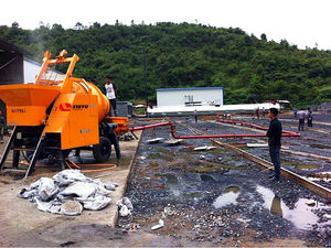 Construction Equipment 40m3/h Floor Screed Large Fine Stone <b>Concrete</b> Pump <b>Mixer</b> Diesel Engine <b>Concrete</b> Pump with <b>Mixer</b> <b>for</b> <b>Sale</b> - Product Image 5