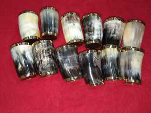 แก้วไวน์ไวกิ้งฮอร์นทองเหลืองสไตล์คลาสสิก - Product Image 2