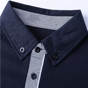 เสื้อโปโลผ้าฝ้าย100% ระบายอากาศสำหรับผู้ชายเสื้อเชิ้ตแขนสั้นปักลายแบบเรียบง่ายฤดูร้อนออกแบบได้อย่างเรียบง่ายคุณภาพสูงใส่สบาย - Product Image 3