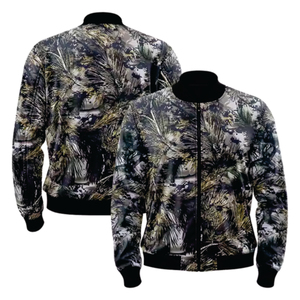 เสื้อแจ็กเก็ตบอมเบอร์ผ้าซาตินสำหรับผู้ชายเสื้อแจ็กเก็ตเบสบอลผ้าซาตินสีเขียวพิมพ์ลายโลโก้ตามสั่ง - Product Image 4