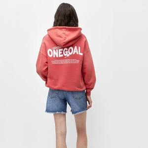 Sudaderas con capucha de punto sólido informales personalizadas para mujer Sudaderas con estampado de soplo 3D de peso pesado de algodón para hombres y mujeres Unisex - Product Image 5
