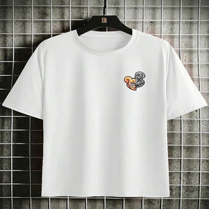 T-shirt personnalisé vierge à manches courtes de haute qualité 100% coton T-shirt de sérigraphie personnalisé pour hommes T-shirt - Product Image 2