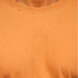 Camiseta de Manga Corta para Hombre, Cuello Redondo, Color Sólido, Corte Regular, Informal, de Algodón Jersey, Transpirable, Diseño Liso, Logotipo Frontal, Ecológica - Product Image 6