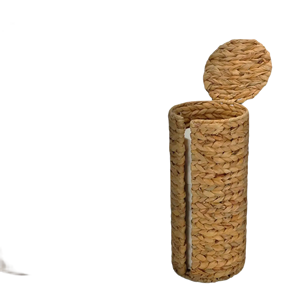 Cesta de papel Tolet de jacinto de agua Solución de almacenamiento ecológica para baños modernos Perfecta para la decoración del hogar, venta al por mayor - Product Image 2