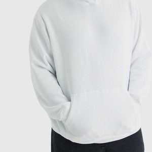 เสื้อฮู้ด DTG มีฮู้ดโอเวอร์ไซส์ทำจากผ้าฝ้าย100% วินเทจซักได้ออกแบบแนวสตรีทแอซิด - Product Image 5