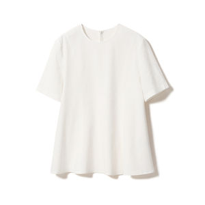 Coupe ample col rond femmes t-shirts à manches courtes coton femmes O cou t-shirts Logo personnalisé été conception personnalisée t-shirts - Product Image 3