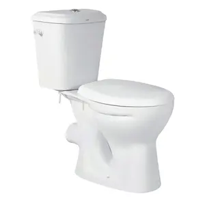 Worldwide Selling Usage White Ceramic Sanitary Ware P-trap Bathroom Toilet Two Piece Water Closet for Bulk Buyers