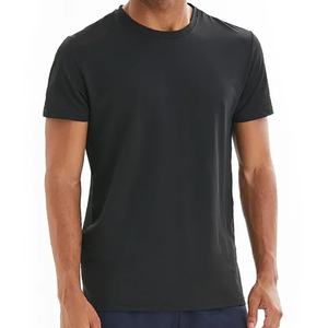 T-shirt en jersey léger à manches courtes pour homme, coupe ajustée, séchage rapide, logo personnalisé, lettres personnalisées, nouvelle mode, basique BD - Product Image 2