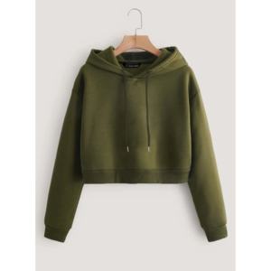 2025 nueva llegada logotipo personalizado mujeres algodón polar Yoga sudadera entrenamiento deportes recortada sudadera conjunto para mujeres - Product Image 1