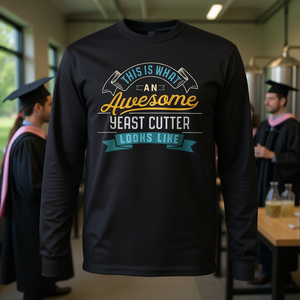 Camiseta de manga larga con estampado de酵母 Cutter, camiseta de graduación con estampado de profesión, camiseta con estampado de trabajo - Product Image 3