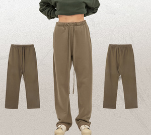 Personnalisé pour Puff Print Flare Wide Leg Pantalons de survêtement pour hommes Sun Faded Fleece Blank Baggy Pants Flat Front Wholesale Flared Sweatpants - Product Image 1