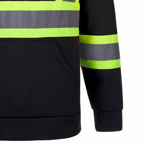 Vêtements de sécurité réfléchissants à haute visibilité, veste d'hiver pour agent de sécurité, sweat à capuche haute visibilité pour homme, sweat à capuche de sécurité, vêtements de travail, construction - Product Image 6