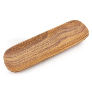 Plato de madera Natural pulido, nuevo diseño, cuenco de masa desechable de alta compra, utensilios de cocina ecológicos para el hogar - Product Image 1